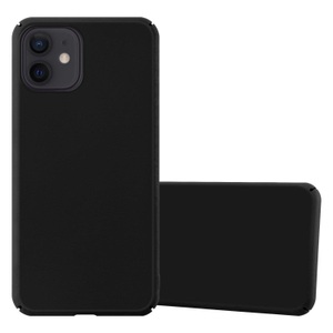 Cadorabo, Hülle für Apple iPhone 12 PRO MAX Hard Case in Metall Optik, Cadorabo - Hülle für Apple iPhone 12 PRO MAX Hard Case in Metall Optik, Schwarz