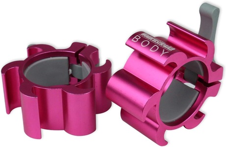 Gorilla sports, Gorilla Sports - Hantel-Schnellverschluss, Barbell Collar (Set = 1 Paar) WH, Women?s Health - Olympia Schnellverschluss 50/51mm, One Size, Pink