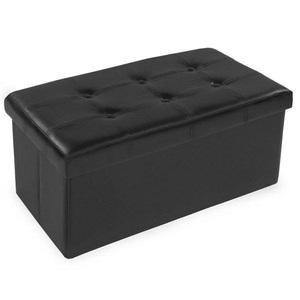 TecTake, Faltbarer Sitzhocker aus Kunstleder mit Stauraum 80x40x40cm Faltbarer Sitzhocker aus Kunstleder mit Stauraum 80x40x40cm, 