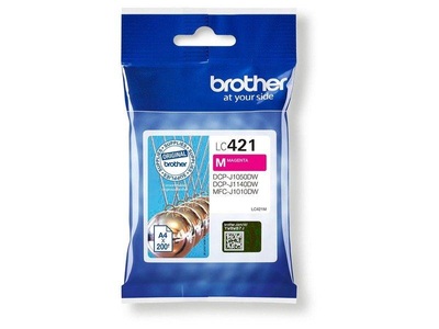 Brother, Brother Lc-421M magenta Tintenpatrone, Brother Tintenpatrone, rot, LC-421M, (200 Seiten)