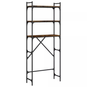 vidaXL, vidaXL Waschmaschinenregal Räuchereiche 67x25x163 cm Holzwerkstoff