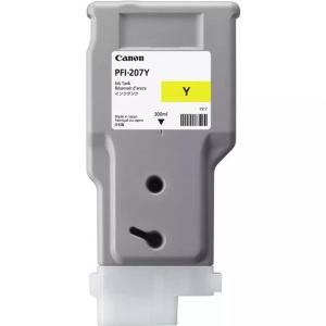 Canon, Canon Tintenpatrone PFI-207Y Original Gelb 8792B001 Druckerpatrone, Canon PFI-207Y Original Tintenpatrone Gelb