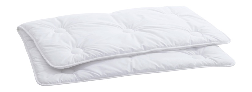 Billerbeck, billerbeck - Duvet CLIVIA KIDS LIGHT - Polyester - weiss - 65/75 cm, billerbeck Einziehdecke »Kinder-Faserduvet, Billerbeck, »Clivia Puntina Light««, leicht, Füllung 100% Polyester, Airsoft clean®, Bezug 100% Polyester, Microfaser-Gewebe, (1 St.)