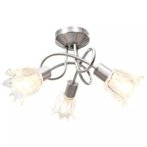 vidaXL, vidaXL Deckenleuchte Glas-Lampenschirme für 3 E14 Glühlampen, vidaXL Deckenleuchte Glas-Lampenschirme für 3 E14 Glühlampen