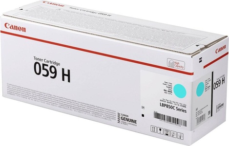 Canon, Canon Toner Cartridge 059 H C cyan, CANON CANON 059 H Tonerkassette Cyan passend für: i-SENSYS LBP-850 Series;i-SENSYS LBP-852 Ci;i-SENSYS LBP-852 Cx