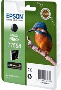 Epson, Original Tintenpatrone matt schwarz Epson T159840, Epson Tintenpatrone, matt-schwarz, C13T159840, (17ml)