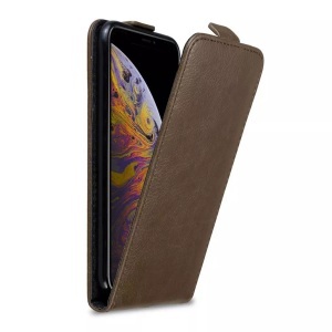 Cadorabo, Hülle für Apple iPhone XS MAX mit Magnetverschluss, Cadorabo - Hülle für Apple iPhone XS MAX mit Magnetverschluss, Kühles Braun