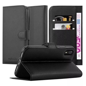 Cadorabo, Hülle für Apple iPhone XR Standfunktion, Kartenfach, Cadorabo - Hülle für Apple iPhone XR Standfunktion, Kartenfach, Schwarz