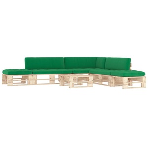 vidaXL, vidaXL 6-tlg. Paletten-Lounge-Set mit Kissen Kiefernholz Imprägniert