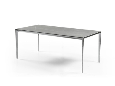 Pascal Morabito, Esstisch für 6 Personen - Keramik & Metall - Marmor-Optik Grau - DUSIANE von Pascal MORABITO Esstisch für 6 Personen - Keramik & Metall - Marmor-Optik Grau - DUSIANE von Pascal MORABITO, 
