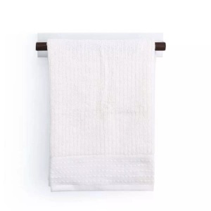 Forster Home, Magnetischer Handtuchhalter Walnuss Magnetischer Handtuchhalter Walnuss, Forster Home - Magnetischer Handtuchhalter Walnuss, One Size, Weiss