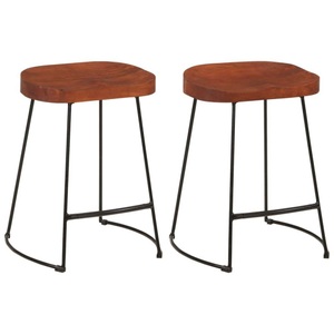vidaXL, vidaXL Gavin Barhocker 2 Stk. 45x38x53 cm Massivholz Mango, vidaXL Gavin Barhocker 2 Stk. 45x38x53 cm Massivholz Mango