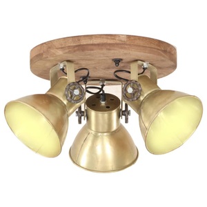 vidaXL, vidaXL Deckenlampe Industriestil 25 W Messing 42x27 cm E27, vidaXL Deckenlampe Industriestil 25 W Messing 42x27 cm E27