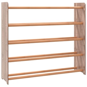 vidaXL, vidaXL Schuhregal Braun 90x24x81 cm Holzwerkstoff