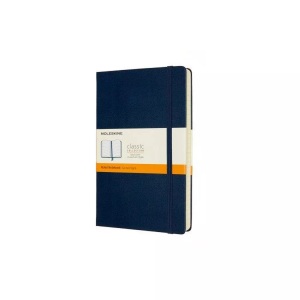 MOLESKINE, Moleskine Notizbuch Erweitert Large/A5 Liniert, Saphir, Moleskine Notizbuch, HC, L/A5, liniert, saphir, 208 Seiten, 606235
