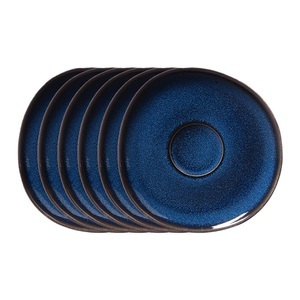 like. by Villeroy & Boch, Kaffeeuntertasse 6 Stk Lave bleu Kaffeeuntertasse 6 Stk Lave bleu, 