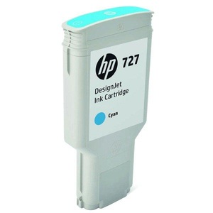Hp, HP 727 Cyan DesignJet Druckerpatrone, 300 ml, Tinte cyan Nr. 727 (F9J76A)