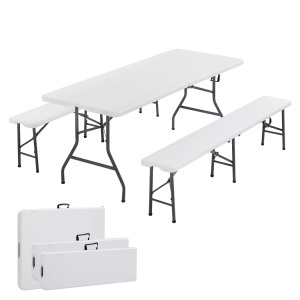 Arebos, Bierzeltgarnitur Festzeltgarnitur Biertisch Set klappbar Campingtisch Bierzeltgarnitur Festzeltgarnitur Biertisch Set klappbar Campingtisch, Arebos - Bierzeltgarnitur Festzeltgarnitur Biertisch Set klappbar Campingtisch, One Size
