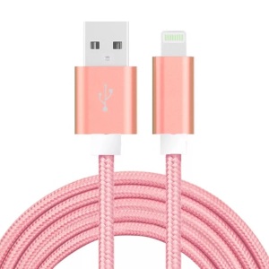 B2X, B2X - USB-Kabel mit Lightning-Anschluss für iPhone und iPad, 2,1 A, 2 m ? Pink, 2 Meter