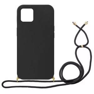 Apple, Eco Case mit Kordel iPhone 13 Pro Max - Black, mobileup - Eco Case mit Kordel iPhone 13 Pro Max Black