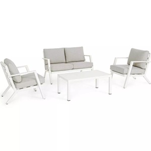 mutoni lifestyle, Sitzgruppe Harlem weiss (4er-Set), Sitzgruppe Harlem weiss (4er-Set)