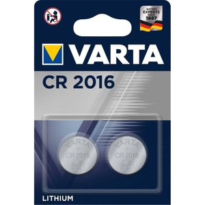 Varta, Varta Cr2016 Electronics Lithium 2Pcs - Cr2016 Batterie (Silber), VARTA 2er-Set Lithium-Knopfzelle CR2016, 90 mAh