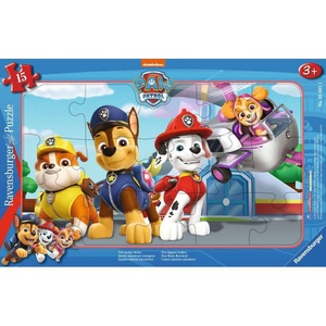Ravensburger, Kinderpuzzle Vier mutige Retter, Ravensburger Kinderpuzzle 05681 - Vier mutige Retter - 15 Teile PAW Patrol Rahmenpuzzle für Kinder ab 3 Jahren