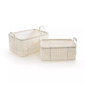 LA REDOUTE INTERIEURS, 2er-Set Aufbewahrungskörbe ACAO, Grösse M, La Redoute Intérieurs - 2er-Set Aufbewahrungskörbe ACAO, One Size, Beige
