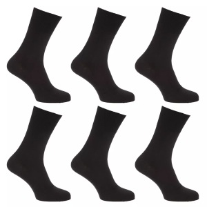 Universal Textiles, Socken, 6erpack Herren Schwarz 39-43, Universal Textiles - Socken, 6erPack, für Herren, Schwarz, Größe 39-43