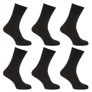 Universal Textiles, Socken, 6erpack Herren Schwarz 39-43, Universal Textiles - Socken, 6erPack, für Herren, Schwarz, Größe 39-43