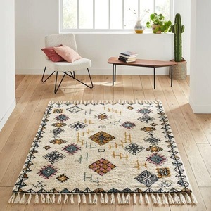 LA REDOUTE INTERIEURS, Wollteppich Jalna im Berberstil Wollteppich Jalna im Berberstil, La Redoute Intérieurs - Teppich Jalna im Berberstil, 160X230CM, Multicolor