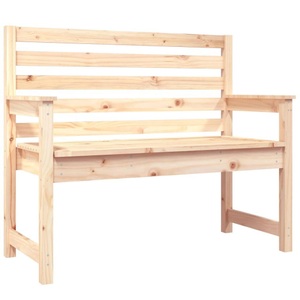 vidaXL, vidaXL Gartenbank 109x48x91,5 cm Massivholz Kiefer