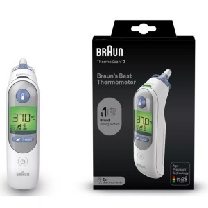 Braun, Braun Thermoscan 7, BRAUN ThermoScan 7 IRT6520 Digitale Fieberthermometer (Messart: im Ohr)