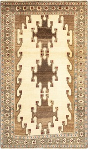 Vidal, Gabbeh Gabbeh, VIDAL - Handgemachter Teppich Gabbeh, 150X230CM, Beige