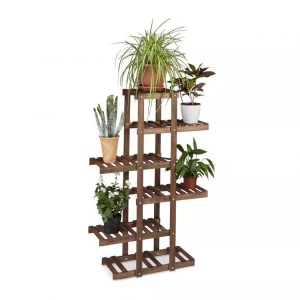 B2X, B2X - Pflanzenregal Holz 5 Regale, 29cm, B2X - Pflanzenregal Holz 5 Regale, 29cm