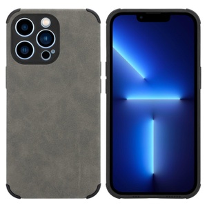 Cadorabo, Hülle für Apple iPhone 12 PRO MAX mit Kunst-Wildleder Rückseite, Cadorabo - Hülle für Apple iPhone 12 PRO MAX mit Kunst-Wildleder Rückseite, Grau