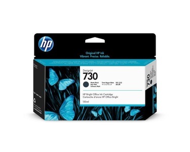 Hewlett-Packard, Hewlett-Packard HP Tinte Nr. 730 (P2V65A) Matte, Hewlett Packard Tintenpatrone, matt-schwarz, No.730, P2V65A, (130ml)