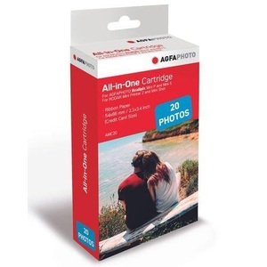 Agfaphoto, AgfaPhoto AMC20 Fotodrucker Fotopapier 1 St., Agfaphoto - Patrone und Sofortfotopapier Agfa Kit 20 Fotos