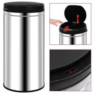 vidaXL, vidaXL Automatischer Sensor-Mülleimer 70 L Edelstahl