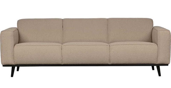 mutoni casual, Sofa Statement Boucle beige 230, Sofa Statement 3-Sitzer Bouclé beige 230