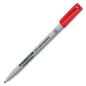 Staedtler, Staedtler Folienstift Lumocolor M non-permanent 315 Rot 315-2, Staedtler Lumocolor, non-permanent, Universalstift, 1mm, M, rot, 315-2