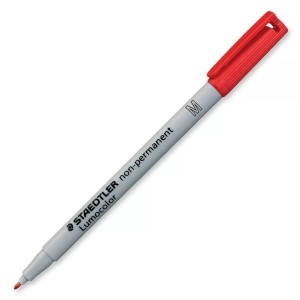 Staedtler, Staedtler Folienstift Lumocolor M non-permanent 315 Rot 315-2, Staedtler Lumocolor, non-permanent, Universalstift, 1mm, M, rot, 315-2