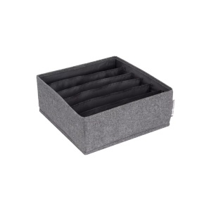 BIGSO, SOFT Organizer Grau 6 Fächer breit SOFT Organizer Grau 6 Fächer breit, Bigso Box of Sweden - SOFT Organizer Grau 6 Fächer breit, One Size,