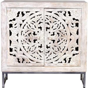 Giner y colomer, Giner Y Colomer - Sideboard - Weiss, Sideboard Mykonos Mango vintage weiss grau 80