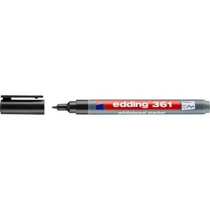 edding, Edding Whiteboardmarker edding 361 Schwarz 4-361001, Edding 361, Boardmarker, 1mm, schwarz, 361-1