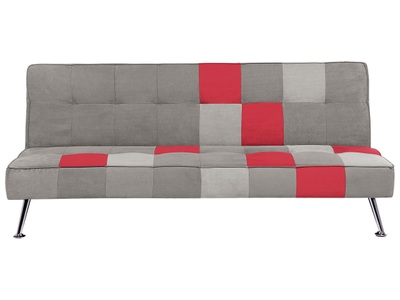 Beliani, Schlafcouch aus Samtstoff Modern OLSKER Schlafcouch aus Samtstoff Modern OLSKER, Beliani - Schlafsofa aus Samtstoff Skandinavisch OLSKER, One Size, Rauch