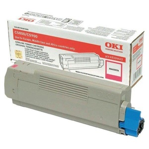 OKI, Toner Magenta 43324422, Oki Toner, rot, 43324422, (5'000 Seiten)