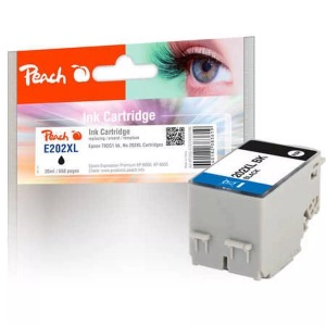 Peach, Peach Tintenpatrone XL schwarz kompatibel zu Epson No. 202XL, T02G1, Peach Tinte Epson No 202XL (T02G1) Black