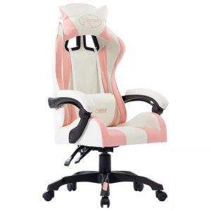 vidaXL, vidaXL Gaming-Stuhl Rosa Kunstleder