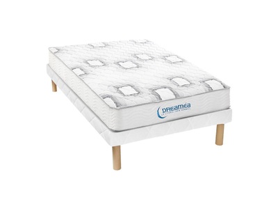 DREAMEA, Taschenfederkernmatratze Lattenrost Set SONGE von Dicke Taschenfederkernmatratze Lattenrost Set SONGE von Dicke, 
